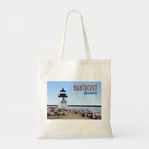 Nantucket Brant Point Lighthouse Massachusetts Tote Bag