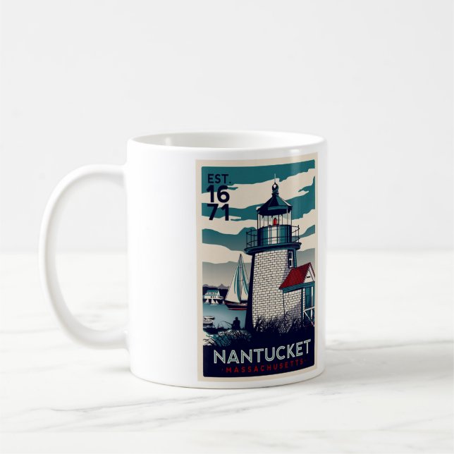 Nantucket Coffee Mug - Size 11oz (Left)