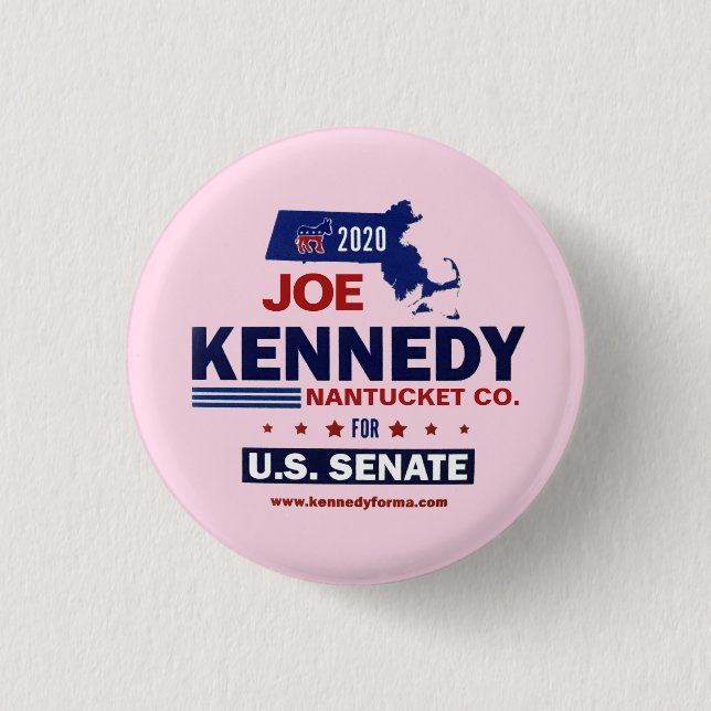 Nantucket County for Joe Kennedy 2020 Button (Front)