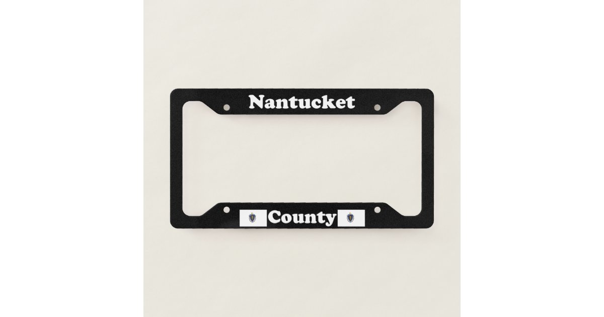 Nantucket County Massachusetts LPF License Plate Frame Zazzle