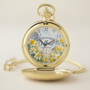 Nantucket Daffodil Festival Massachusetts Pocket Watch