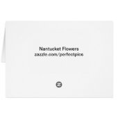 Nantucket Floral Collection Cards (Back Horizontal)