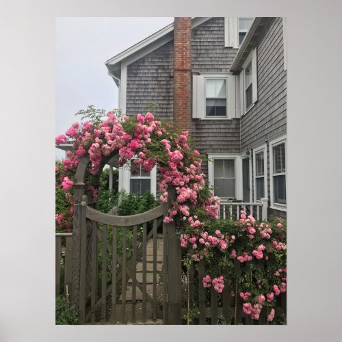 nantucket florals poster