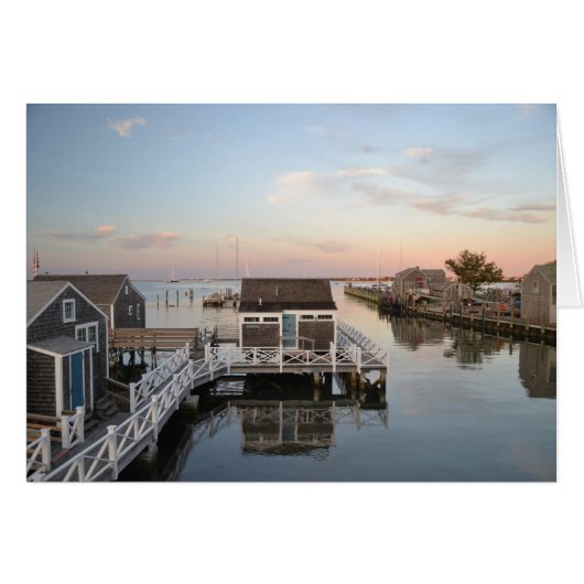 Nantucket Harbor Card (Front Horizontal)