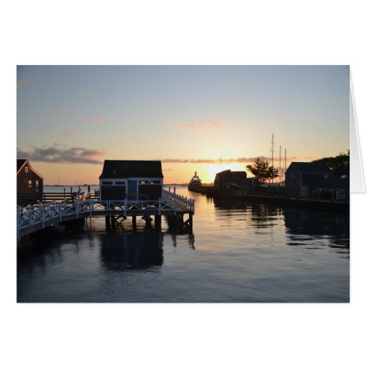 Nantucket Harbor Card (Front Horizontal)