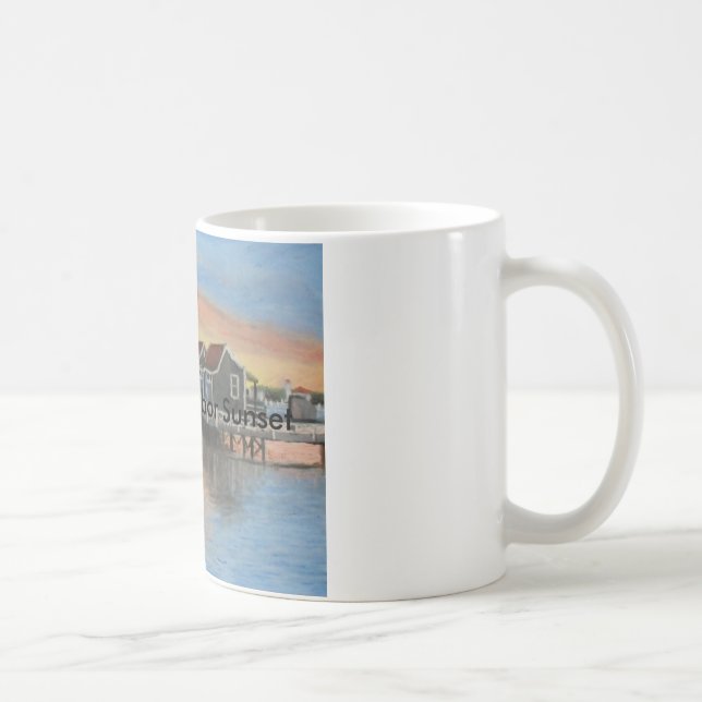 Nantucket Harbor Sunset Coffee Mug (Right)