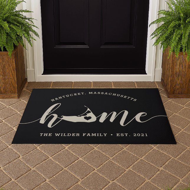 Nantucket Home Town Personalized Doormat (Creator Uploaded)