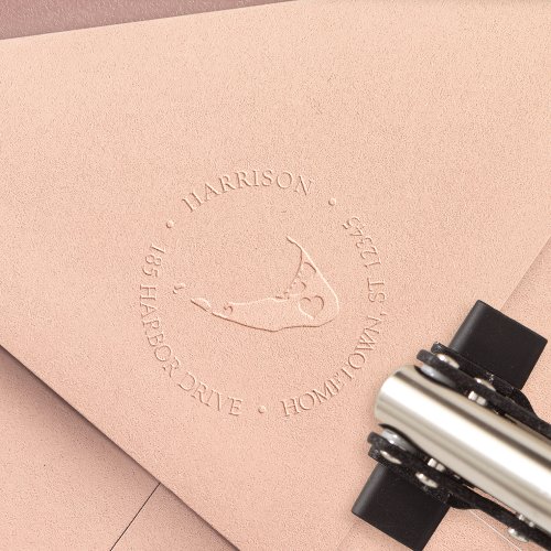 Nantucket Home Town Return Address Embosser