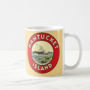 Nantucket Island Circle Decal Coffee Mug