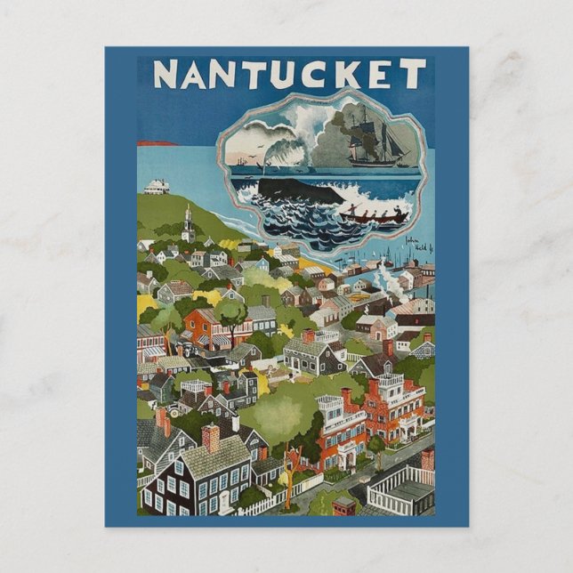 Nantucket Island Landscape Postcard (Front)