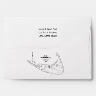 Old Map Of Nantucket Office Products Supplies Zazzle Nantucket Island Ma Vintage Map Black Envelope