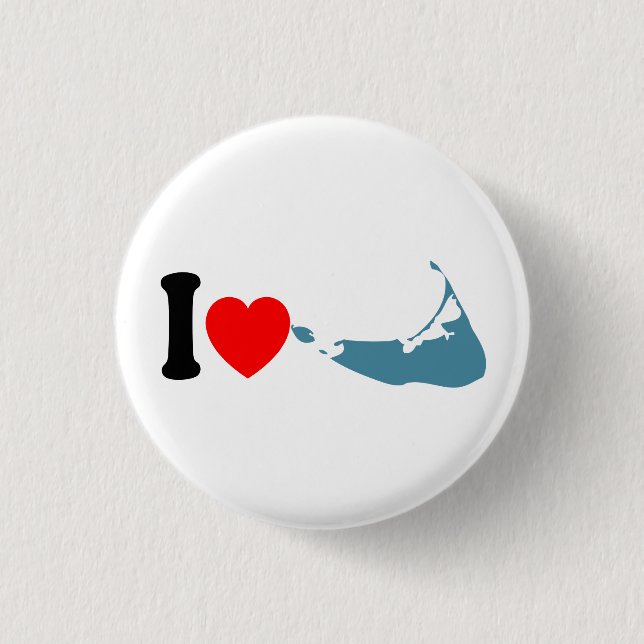 Nantucket Island. Pinback Button (Front)