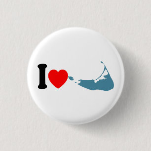 Nantucket Island. Pinback Button