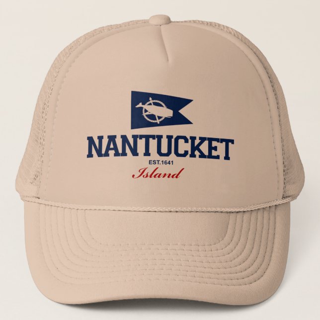 Nantucket Island. Trucker Hat (Front)