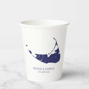 Nantucket Island Wedding Nantucket Navy Paper Cups