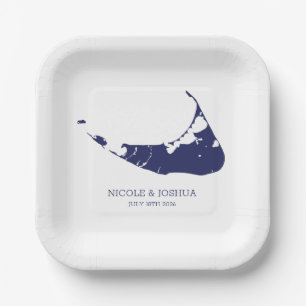 Nantucket Island Wedding Nantucket Navy Paper Plates