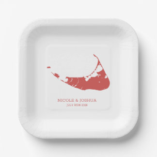 Nantucket Island Wedding Nantucket Red Paper Plates
