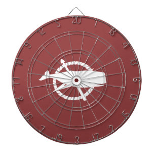 Nantucket Island Whale Flag Dart Board