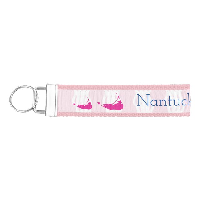 Nantucket Love Sailor's Bracelet Acrylic Wall Cloc Wrist Keychain (Keys on Left)
