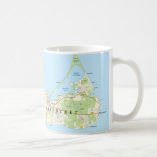 Nantucket Map Coffee Mug