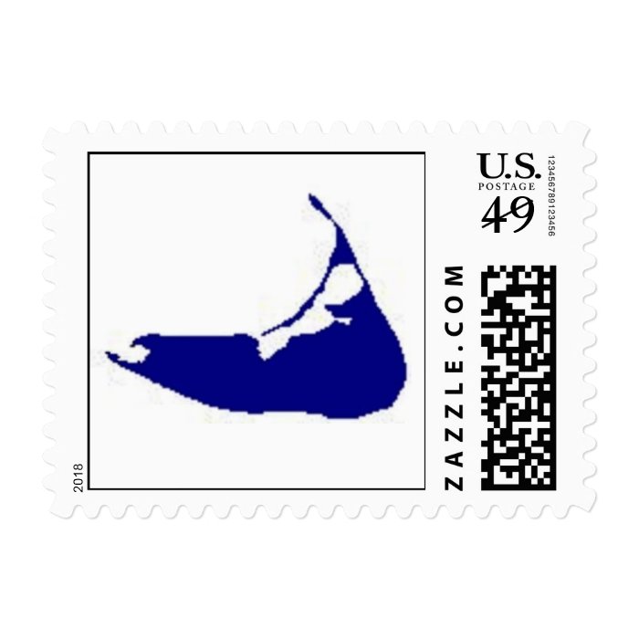 Nantucket map stamp