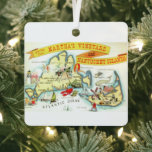 Nantucket Martha's Vineyard Ornament<br><div class="desc">Wonderful Christmas or Hanukkah or Holiday gift for your friends!  You can rearrange the map on tha back to feature whichever island.</div>