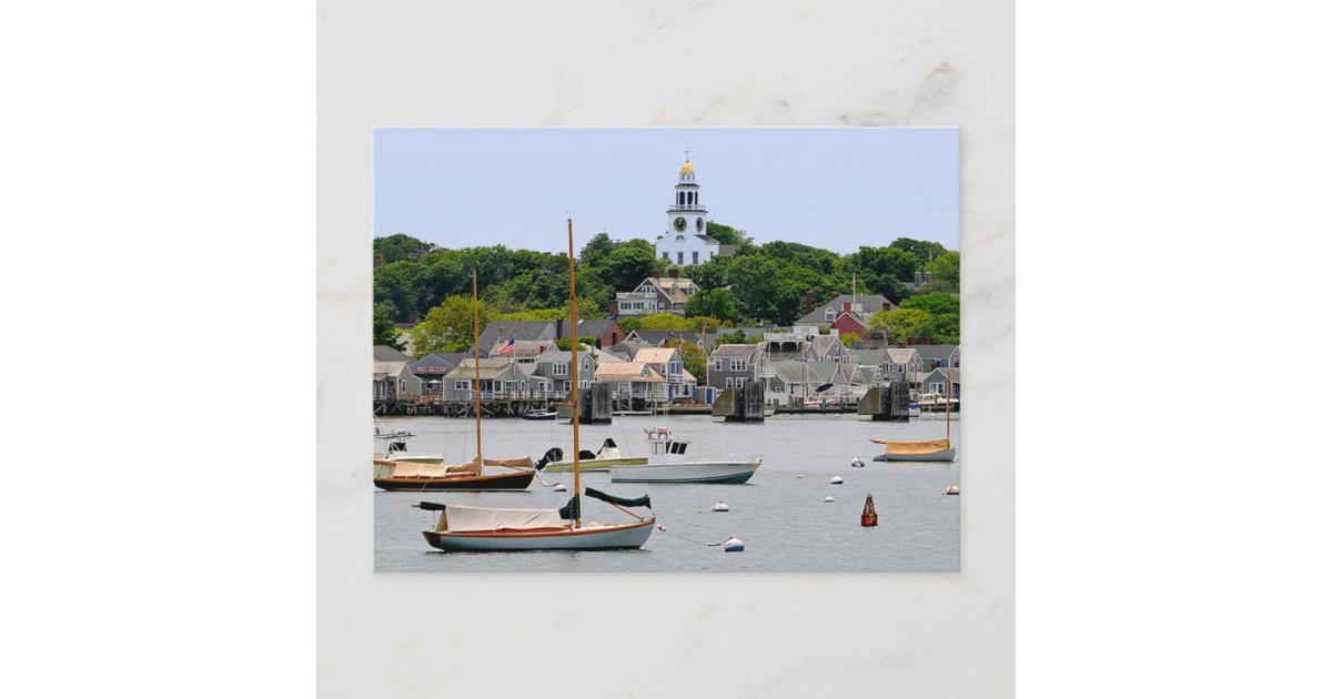 Nantucket Massachusetts, Cape Cod Post Card | Zazzle