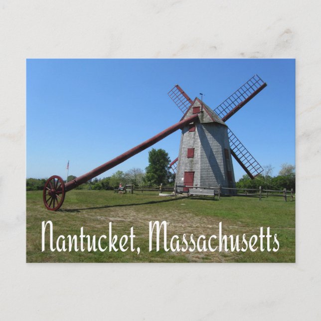 Nantucket Massachusetts Cape Cod Postcard (Front)