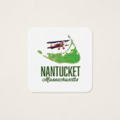 Nantucket Massachusetts Map (Back)