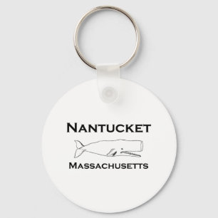 Nantucket Massachusetts Whale Keychain