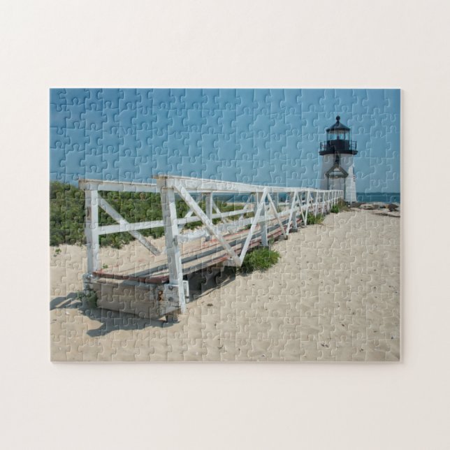Nantucket. Old Wooden Lighthouse Jigsaw Puzzle (Horizontal)
