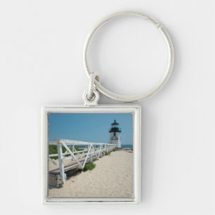 Nantucket. Old Wooden Lighthouse Keychain