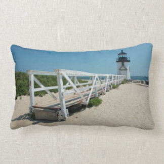 Nantucket. Old Wooden Lighthouse Lumbar Pillow
