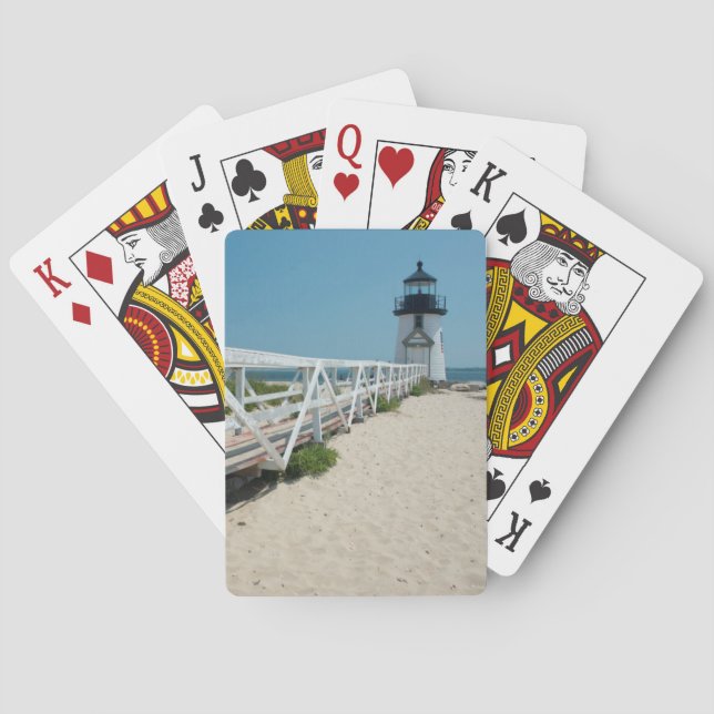 Nantucket. Old Wooden Lighthouse Poker Cards (Back)