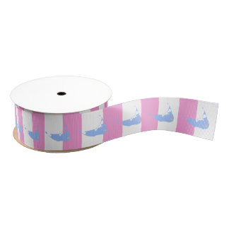 Nantucket pink stripe ribbon