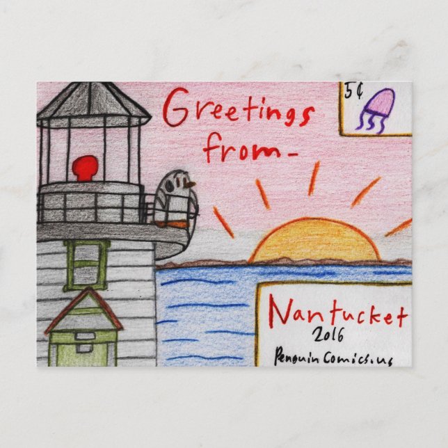 "Nantucket" postcard (Front)