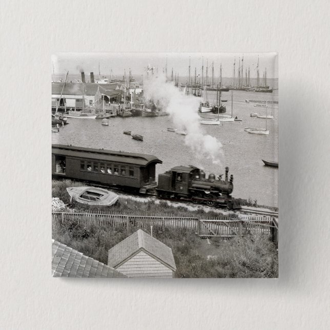 Nantucket Railroad Pinback Button (Front)