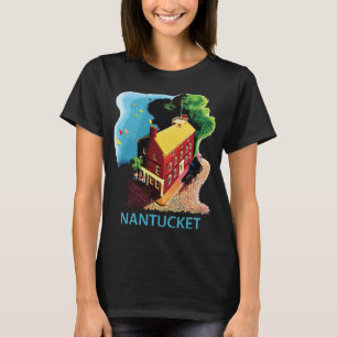 Nantucket Red House Night Blue Travel T-Shirt