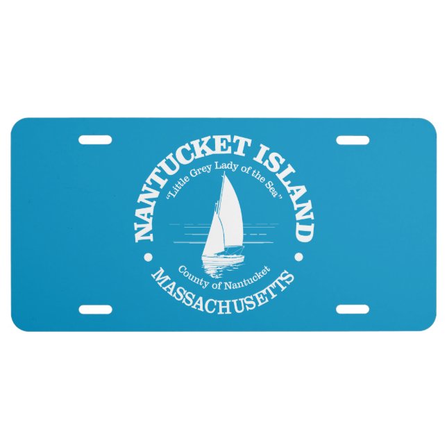 Nantucket (sailboat) license plate (Front)