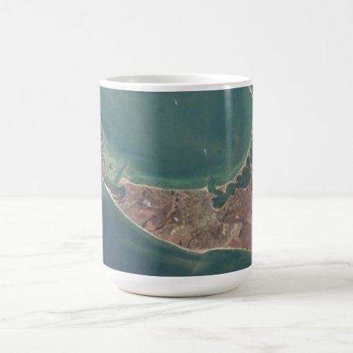 Nantucket Satellite Photograph Coffee Mug