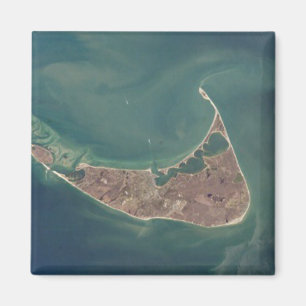 Nantucket Satellite Photograph Magnet