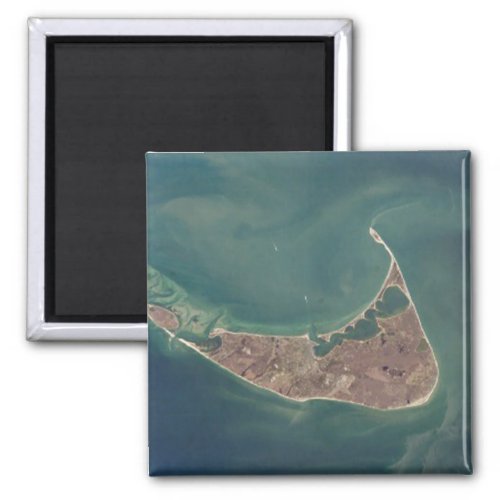 Nantucket Satellite Photograph Magnet