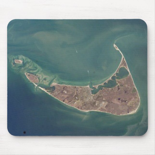 Nantucket Satellite Photograph Mouse Pad (Front)
