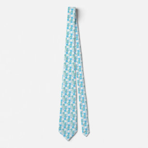 Nantucket Scallop Shell tie - beach glass colors
