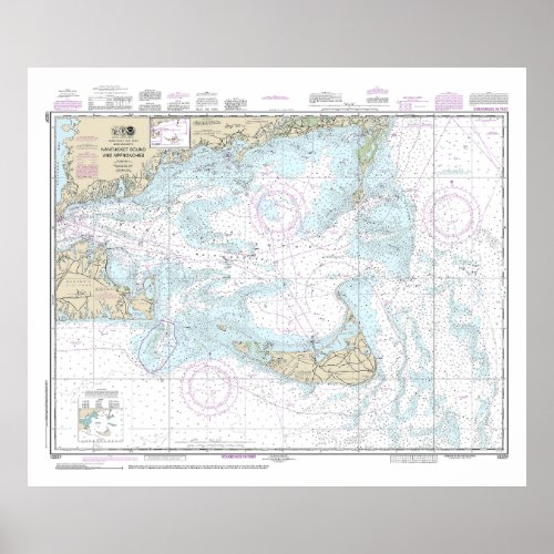 Nantucket Sound and Approaches Nautical Chart 1323