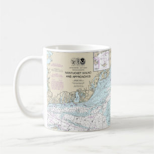 Nantucket Sound and Approaches Nautical Chart 1323 Coffee Mug