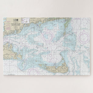 Nantucket Sound and Approaches Nautical Chart 1323 Jigsaw Puzzle