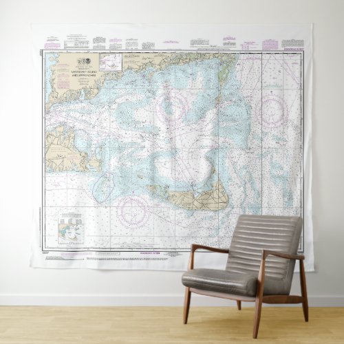 Nantucket Sound and Approaches Nautical Chart 1323 Tapestry