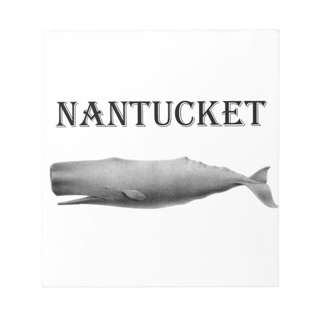 Nantucket Sperm Whale Notepad (Front)