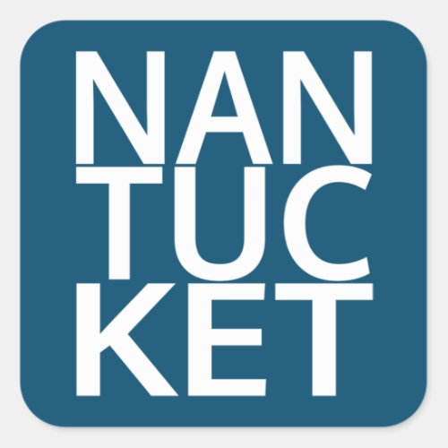 Nantucket Square Sticker